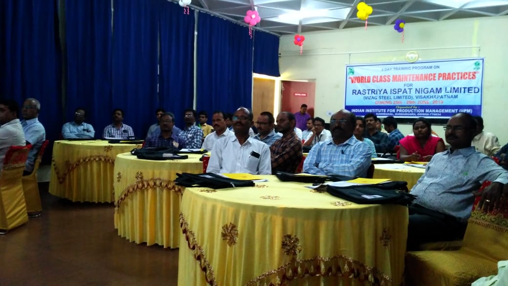 A customized 5-Day Residential Training Programme for 40 RINL executives started on 25th June on the theme "World Class Maintenance Practices" at IIPM, Kansbahal #RINL #Steel