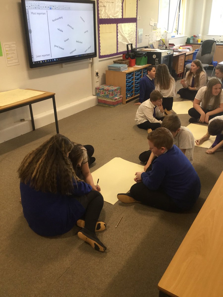 MissCoopey's tweet photo. After discussing which attributes an employer might look for, we’re now looking at just how important they are and starting to rank them in order. #aspirations @SimpsonsLane @MrsLFairfield https://t.co/8azOswlpNY