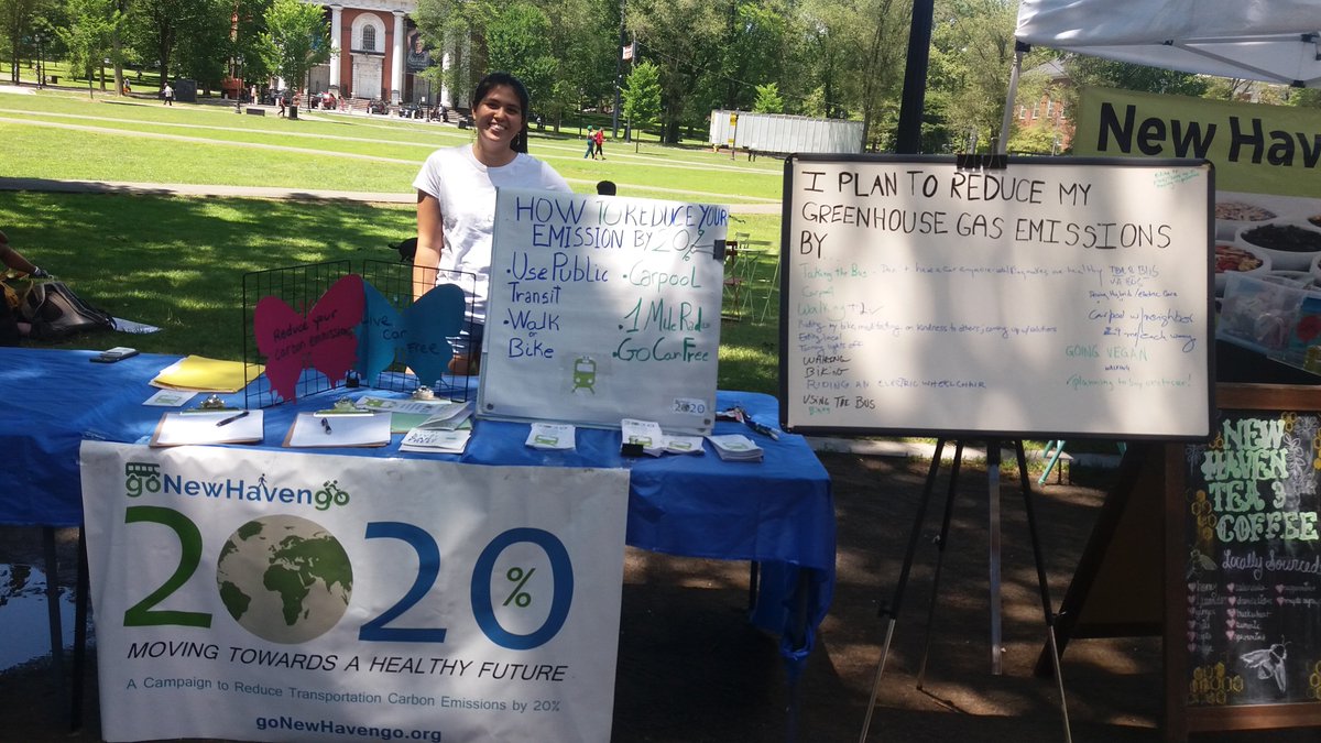 Tabled at the Farmers' Market Downtown NH. Educating the public about the urgent need to cut their carbon footprint. #2020Campaign