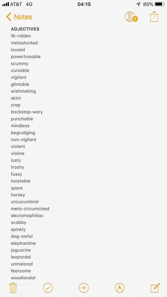jacobcollier's tweet photo. Some of my favourite adjectives: https://t.co/mRcrXSxzi8