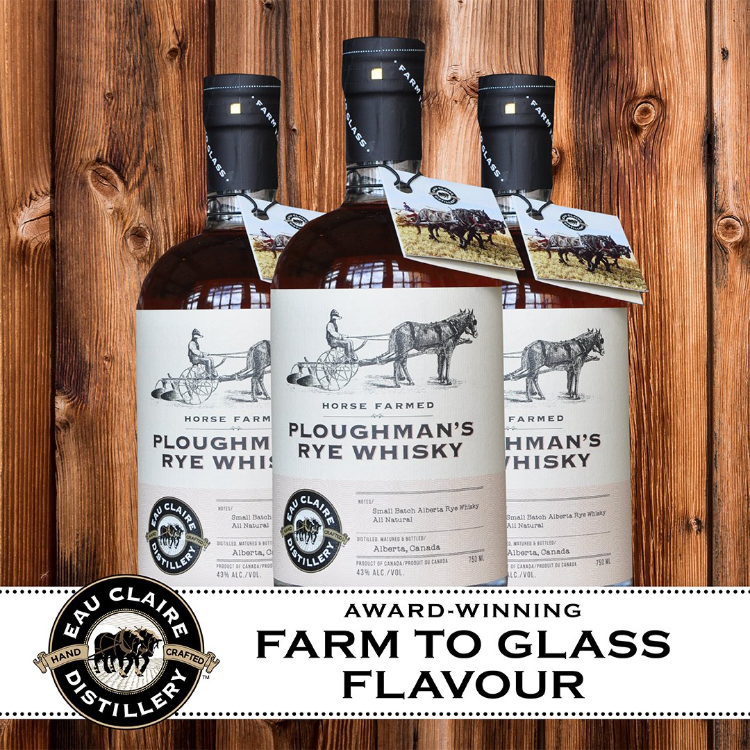 WineBeyond's tweet photo. The first of its kind from @EauClaireCraft, we're excited to welcome to our shelves their Ploughman’s Rye Whisky! Find it now at our Windermere, Sherwood Park, Southgate, St. Albert, and Sage Hill locations. https://t.co/MEL3v1xjkj #shareeauclaire #abspirits https://t.co/3OmQlU5K5p