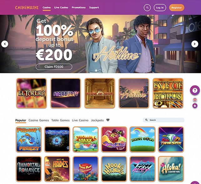 Få 100% opp til 2000 kr i velkomstbonus hos nye Cashi Mashi: nyecasino.org/anmeldelser/ca…