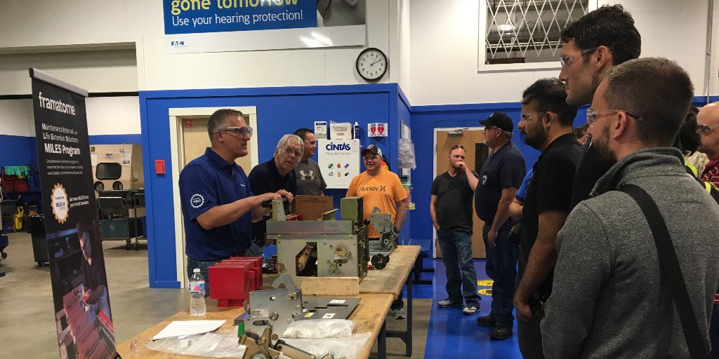 Framatome_NA's tweet photo. 80 utility members attended @Framatome_’s Vendor Workshop yesterday as part of the @EPRINews #CBUG, touring our facilities to learn more about our Total Breaker Solutions.
➡️Our solutions: https://t.co/tl982HDgpP https://t.co/uCrpklPbsL