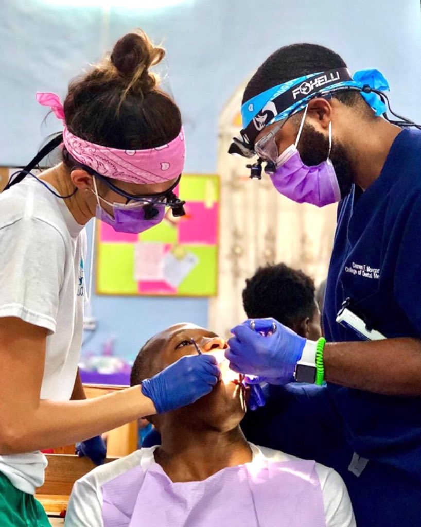 NSUDental's tweet photo. CDM saw over 600 patients during its time in Jamaica 🇯🇲 as it wrapped up the summer dental mission trips with a total of over 1,000 patients receiving dental care in the May and June trips. #Dentist #dentistry https://t.co/37crb0GehC