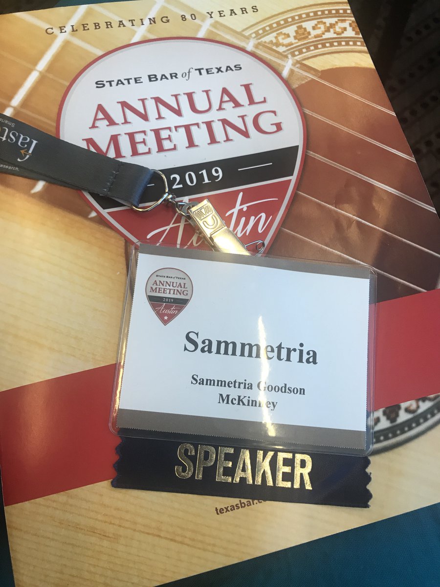 Throwback Thursday to speaking at the Annual Texas State Bar two weeks ago! #ArtLaw