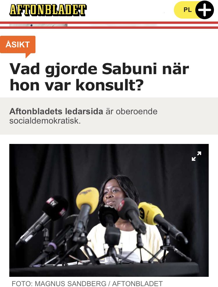 LindquistPaul's tweet photo. Förmodligen samma sak som Alice Bah Kunke som hade samma jobb före Sabuni. https://t.co/5hiwaDI1Oq
