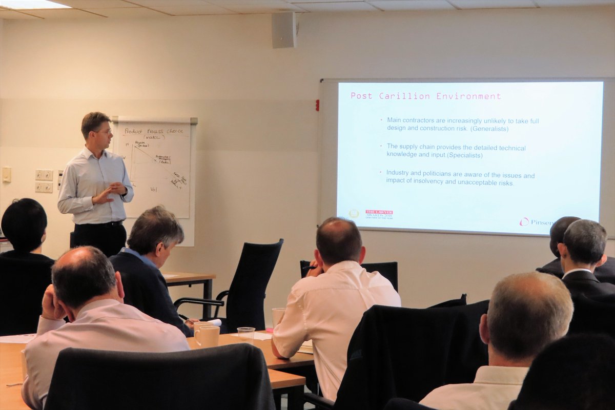 Our last speaker <a href="/nigel_blundell/">Nigel Blundell</a> from <a href="/Pinsent_Masons/">Pinsent Masons</a>, highlights the role of contracts in enabling supply chain integration and discusses post Carillion environment, long term frameworks, collaborative contracting and trends in risk allocation. #TCNPlus #transformingconstruction