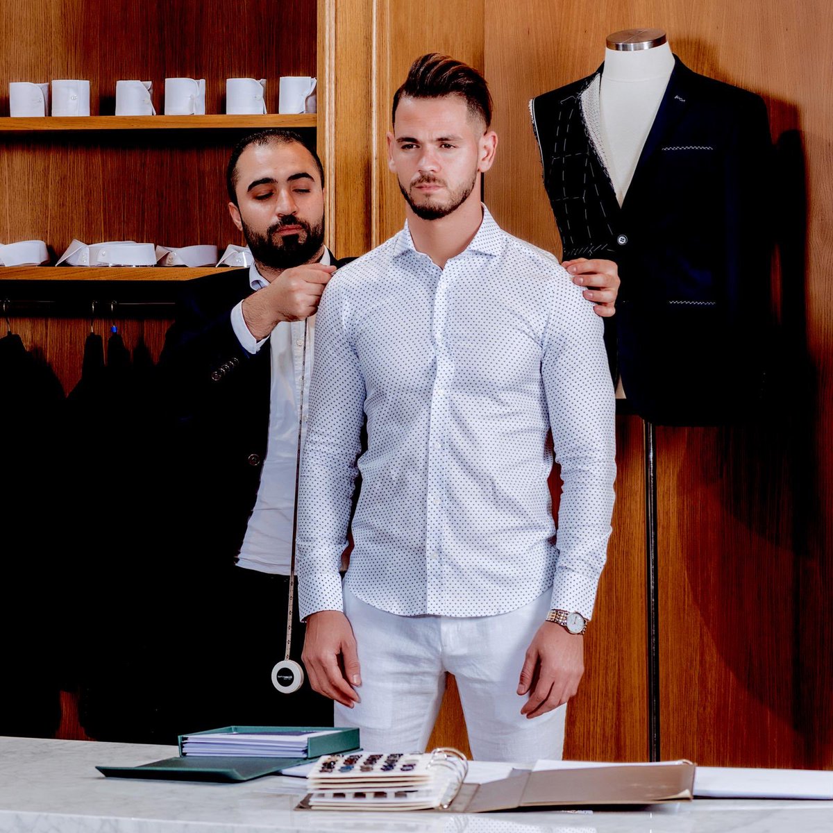 BaroneQatar's tweet photo. Is it hard for you to find the perfect suit? After buying it you still have to head elsewhere to get altered. With Sergio Barone Made-to-Measure suits shopping will just be fun. Get your suit made from the best Italian fabrics with your name or signature.
#QATAR https://t.co/hipJwohhY7
