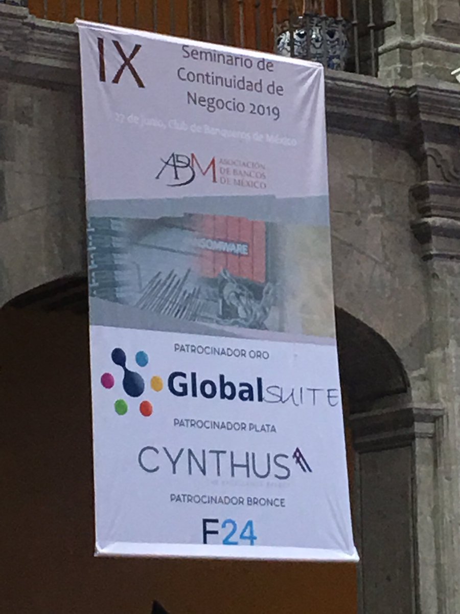 F24ES's tweet photo. Arrancamos la conferencia de #ContinuidadDeNegocio en #ABM #CDMX #FACT24 https://t.co/ksUpvdhb3F