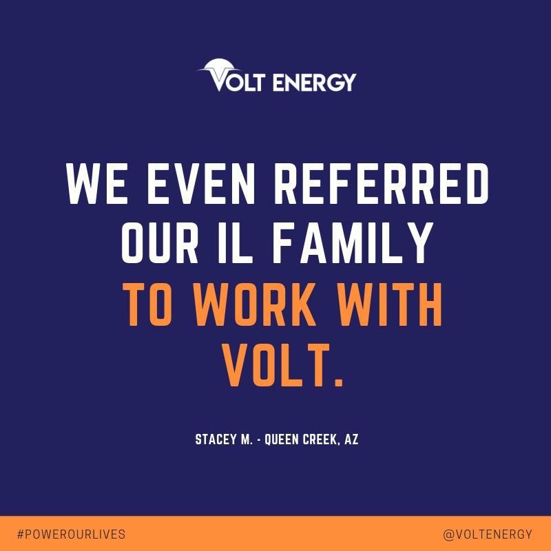 VoltEnergySolar's tweet photo. You know you've done a good job adding value to a customers life when they want to share it with their family.

This isn't uncommon with our customers. 

Who do you know that could benefit from solar?

Text or call us for a custom quote.
480.530.VOLT

#voltenergy #gosolar https://t.co/rUa93AEGj5