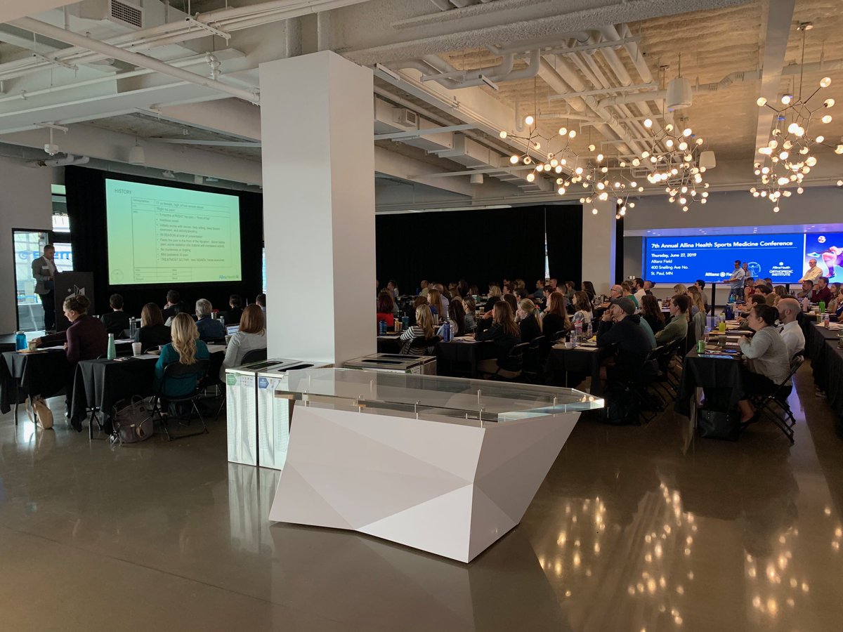PearceMcCartyMD's tweet photo. Excited to be at Annual ⁦@AllinaHealth⁩ #Sports #Medicine Conference at ⁦@MLS⁩  ⁦@allianzfield⁩! ⁦@DrRRFader⁩ with ⁦@SportsandOrtho⁩ presenting on #FAI! https://t.co/Wc4FJRJruz