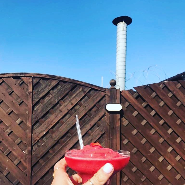 GunpowderBar's tweet photo. Ahhh the famous Clondalkin Round Tower.....  as seen from our roof top beer garden. https://t.co/uosalrVmRM