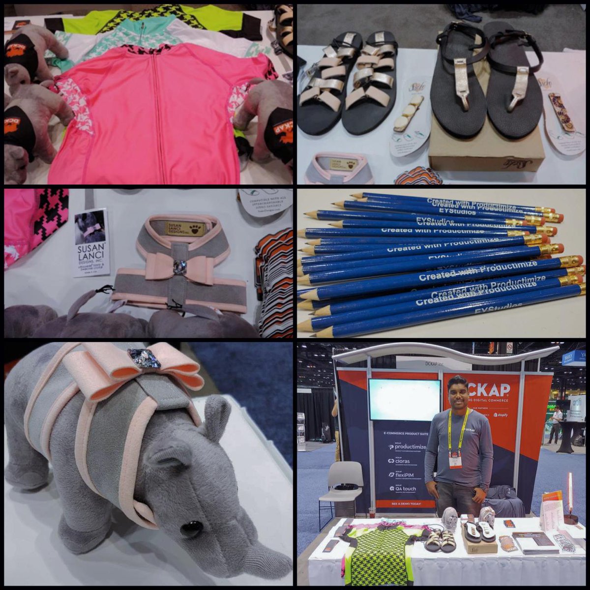 DCKAP's tweet photo. Check out our swag game at #IRCE - with amazing personalized products by our friends @shebeest, @susanlanci1, @ssekodesigns and @pencilscom, using our leading product customization tool #productimize to help make a personal statement. Visit us at booth #1158 to get your swag on! https://t.co/W4VGqb74hj