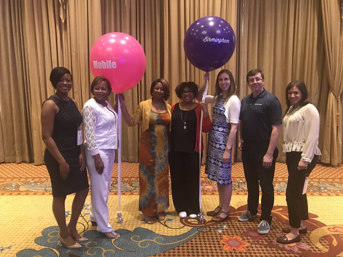 Central6ALWorks's tweet photo. Alabama was represented well at the @National_Fund conference, by leaders in workforce development in Birmingham and Mobile! Collaboration is key! @ALWorksSystem @SAWDC @medvedkendrick @innovate_bham @SigaoStudios @BuildingItBham @Shernitat @Kristenholdtrue #TimeIsNowNF19 https://t.co/jZlA9NcVqw