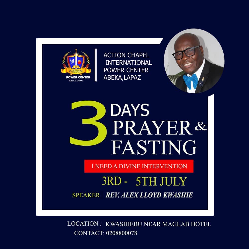 ACI_Abeka's tweet photo. Join us in the month of July from 3rd to 5th for a time of FASTING AND PRAYERS, dubbed “I NEED A DIVINE INTERVENTION” https://t.co/SdjkHOqltn