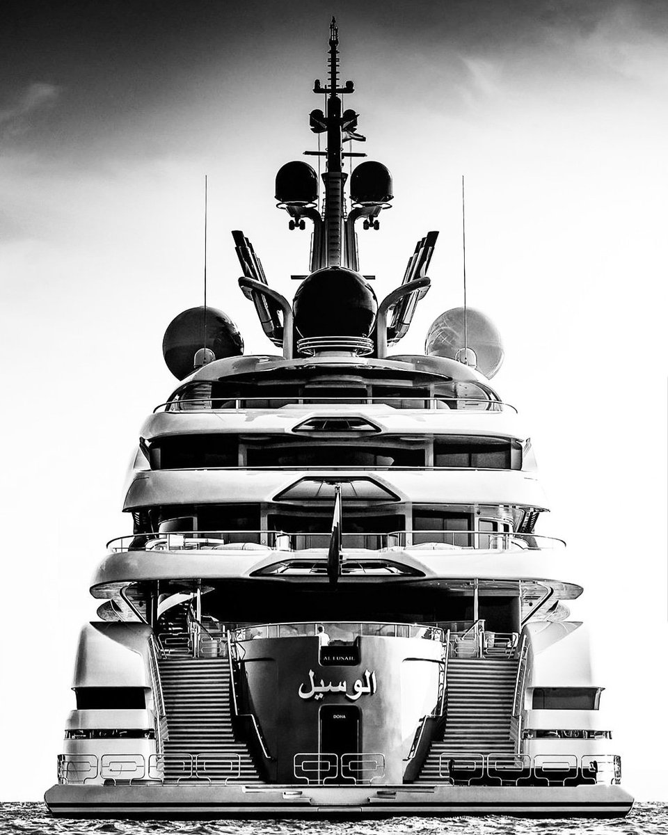 The 123m Al Lusail near Mallorca. Beautiful Yacht and Photograph! 
PC: Unknown 

harrisonleedesign.com