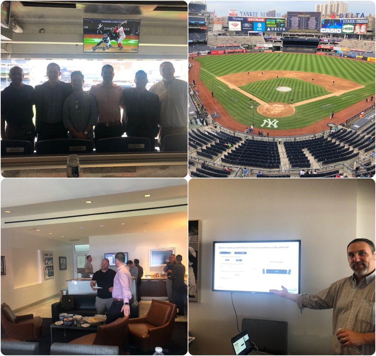 _cppassociates's tweet image. CPP hosted an awesome event at the Yankee Stadium on Monday! We talked with customers about the benefits of HPE SimpliVity in the work environment and then got to watch the Yankees go on to beat the Blue Jays!! #HPE #SimpliVity