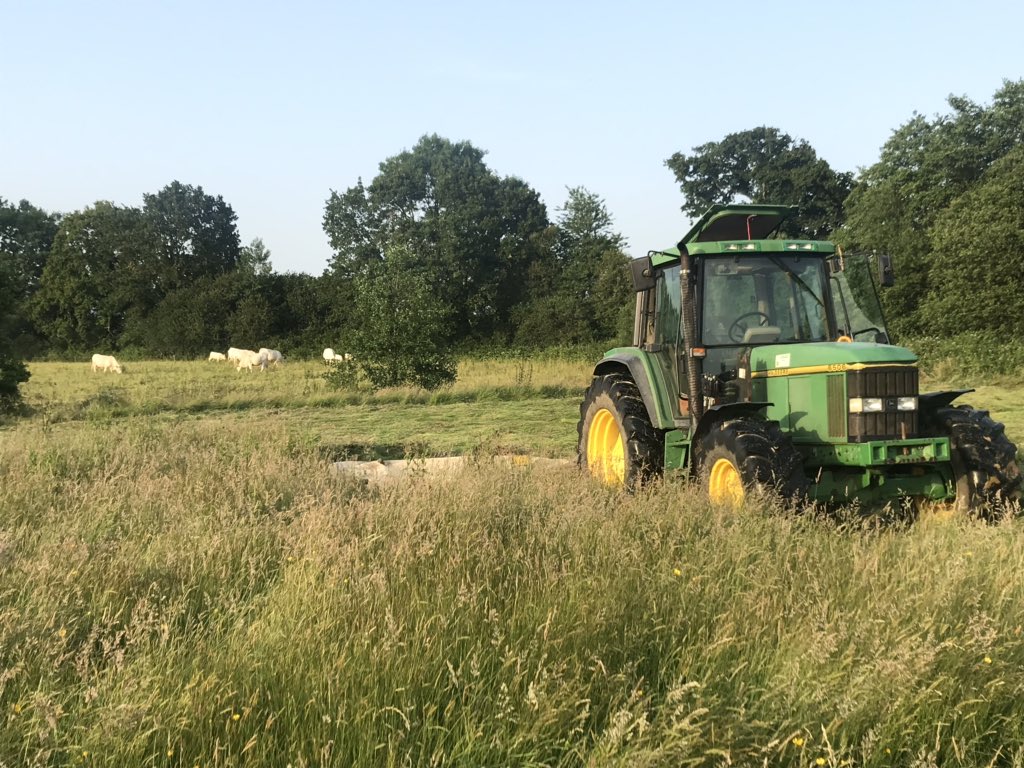 ThibautGiraud1's tweet photo. 24h 🕛 n’est pas suffisant.. on connais tous sa #Agriculture , après un ensilage #entraide , de la #faucheuse pour un #congéspaternité , je poursuit chez moi .... 🥵🚜 pour mes foins pour le régal de mes #grosseblanche cette hiver #FrAgTw #Installation #jA50 https://t.co/IkwREsyMH4