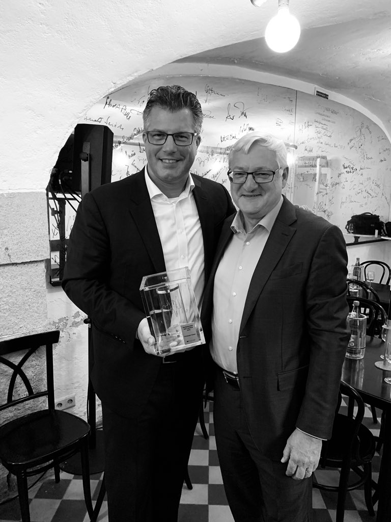 dluzanin's tweet photo. Congratulations to @ChristophSieder - well deserved 🏆 PR Manager of the year #proud #abb #bossgoals https://t.co/J8gPv8bseN