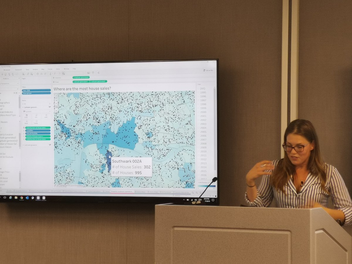 Schofe23's tweet image. @tablyze is blowing everyone&apos;s mind with spatial calcs in #tableau
#makepoints #makeline
#LondonTUG
