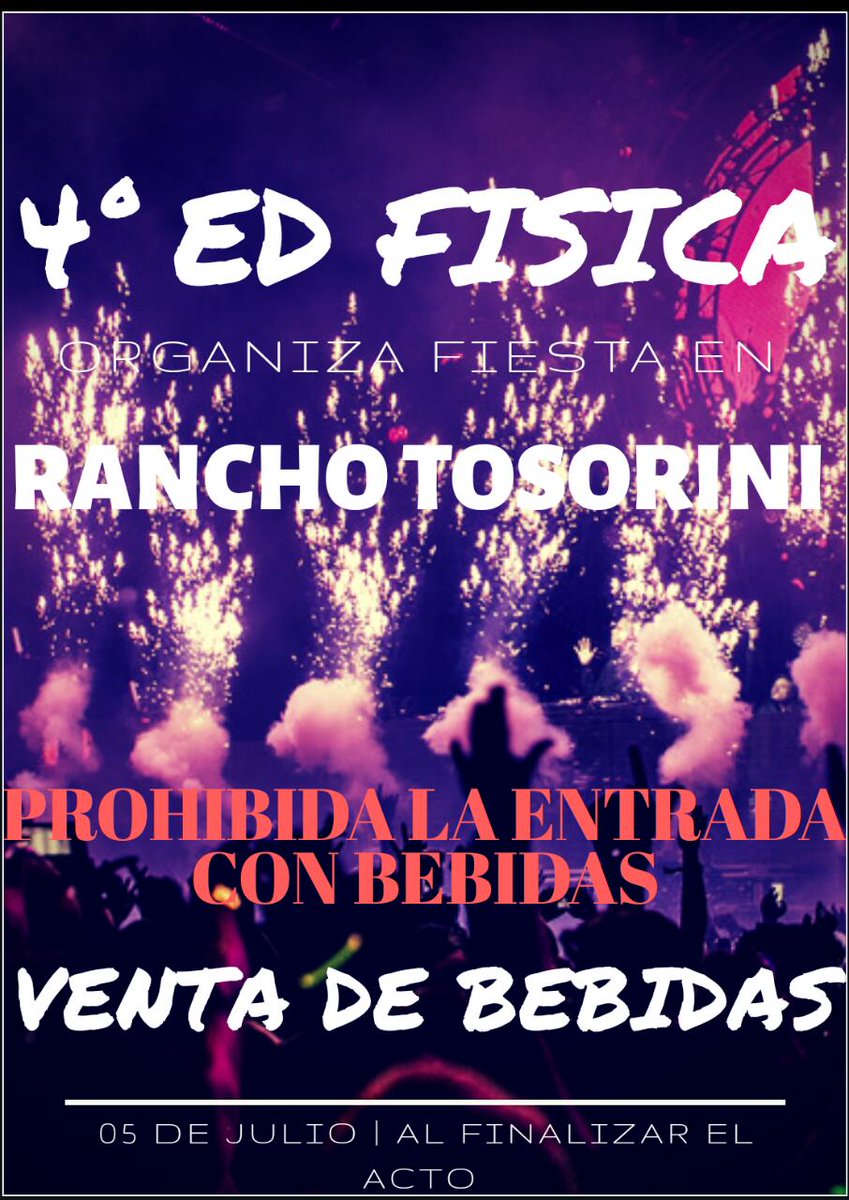 Te lo pensas perder? La vamos a romper como  todos los años!!!! 💪🎉🍻🍻