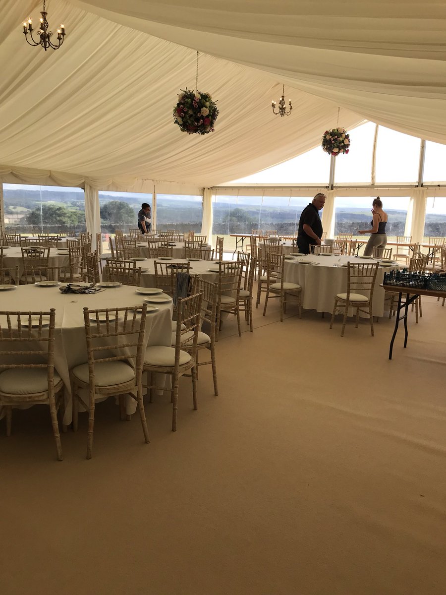 12m x 20m marquee ✅ 
Black and white dance floor ✅ 
Black star cloth ✅ 
Champagne carpet ✅ 
Panoramic windows ✅ 
🎩👰🎩👰