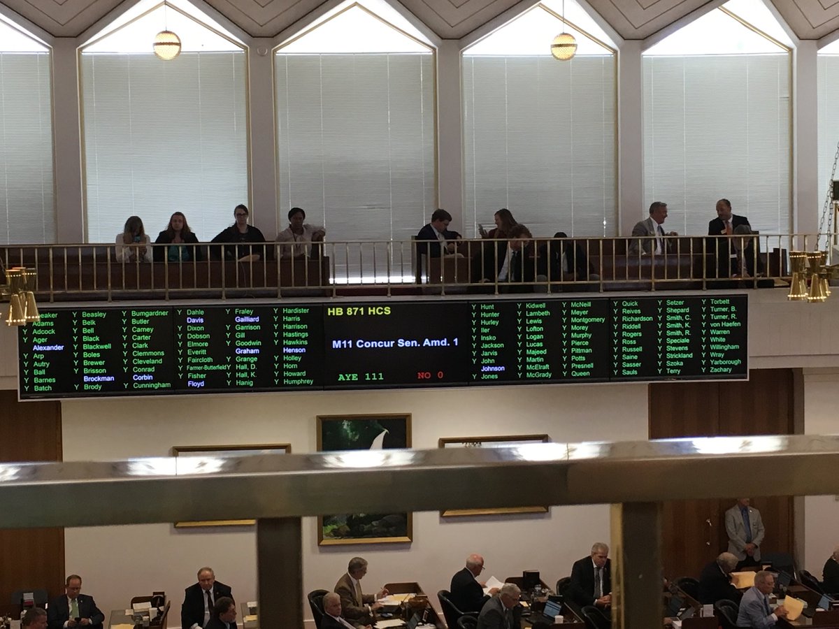 HB 871 Passes the NCGA House unanimously! On to the the Governor for signature. A huge win for A/E’s and fair contracting. ⁦@ACEC_National⁩  ⁦@ACEC_NC⁩ #faircontracts