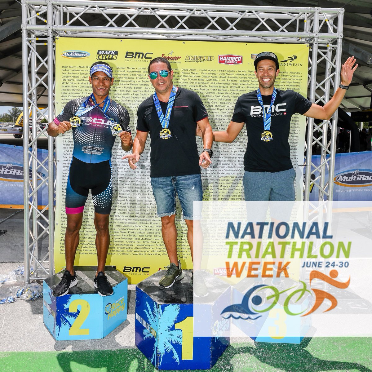 MiamiNewsDaily's tweet image. National Triathlon Week celebration continues with Thursday “My Time to Tri” Day. Share a photo of you during your most memorable race and tag us so we can see it. #triweek #mytimetotri @usatriathlon