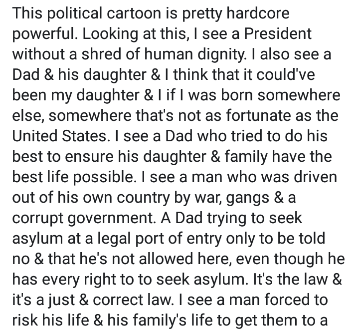 HResisting's tweet photo. I just wanted to share what a friend wrote. I couldn't have said it better.
Thanks J Davis.
#TrumpIsADisgrace https://t.co/rzI8dDz7My