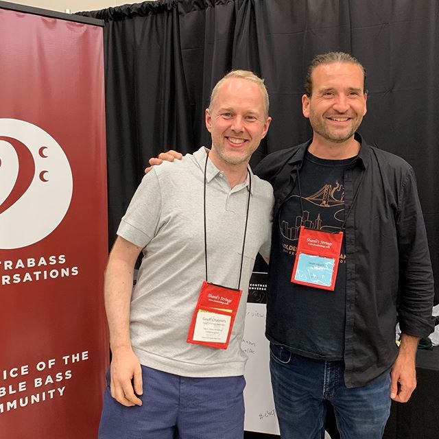 I always love catching up in person with Geoff Chalmers of @discover_double_bass and talking all about building projects for the bass world. I can’t believe it has been a year since we saw each other at #bass2018lucca - he has built up a tremendous amoun… ift.tt/2FDM5eD