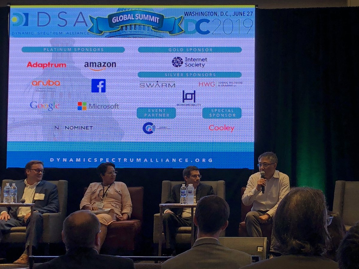 Adaptrum's tweet photo. Our CEO, Haiyun Tang, presenting on the latest innovations in #TVWS at 2019 #DSAGlobalSummit in DC https://t.co/osXHliTDNT