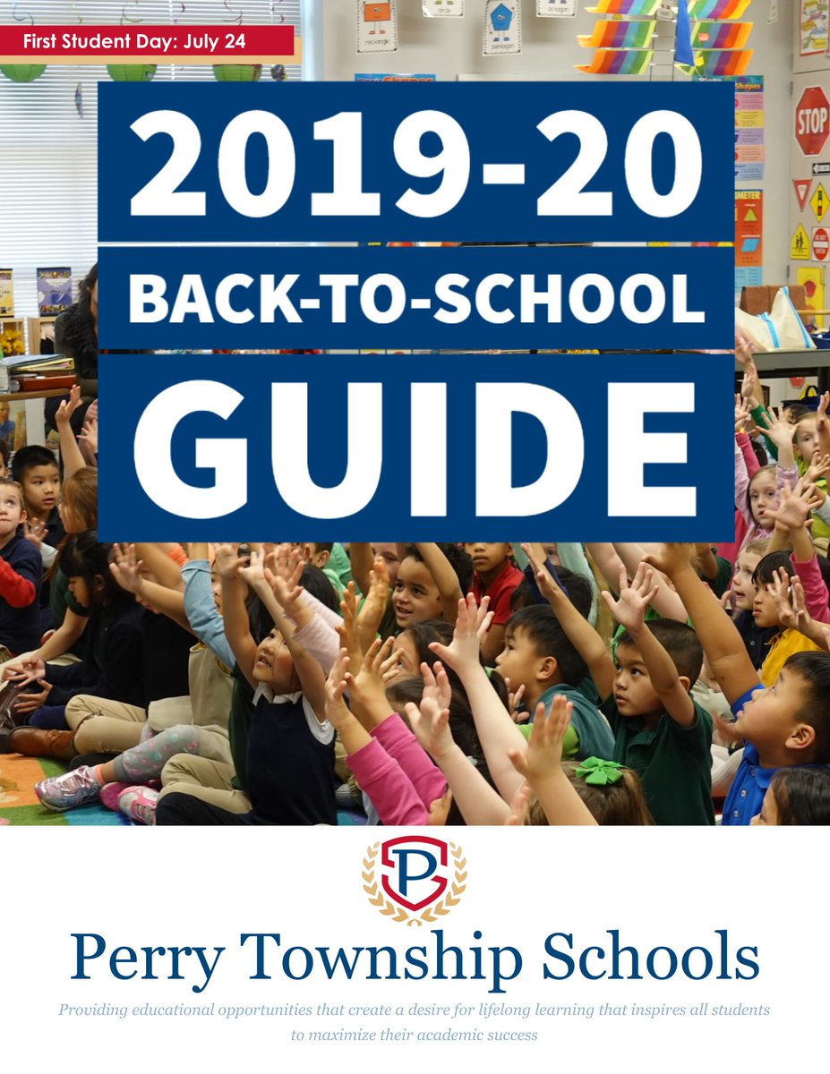 Students return to class on Wednesday, July 24, 2019. Check out our back-to-school guide to help you get ready for the new school year! 🍎
perryschools.org/news/26048/