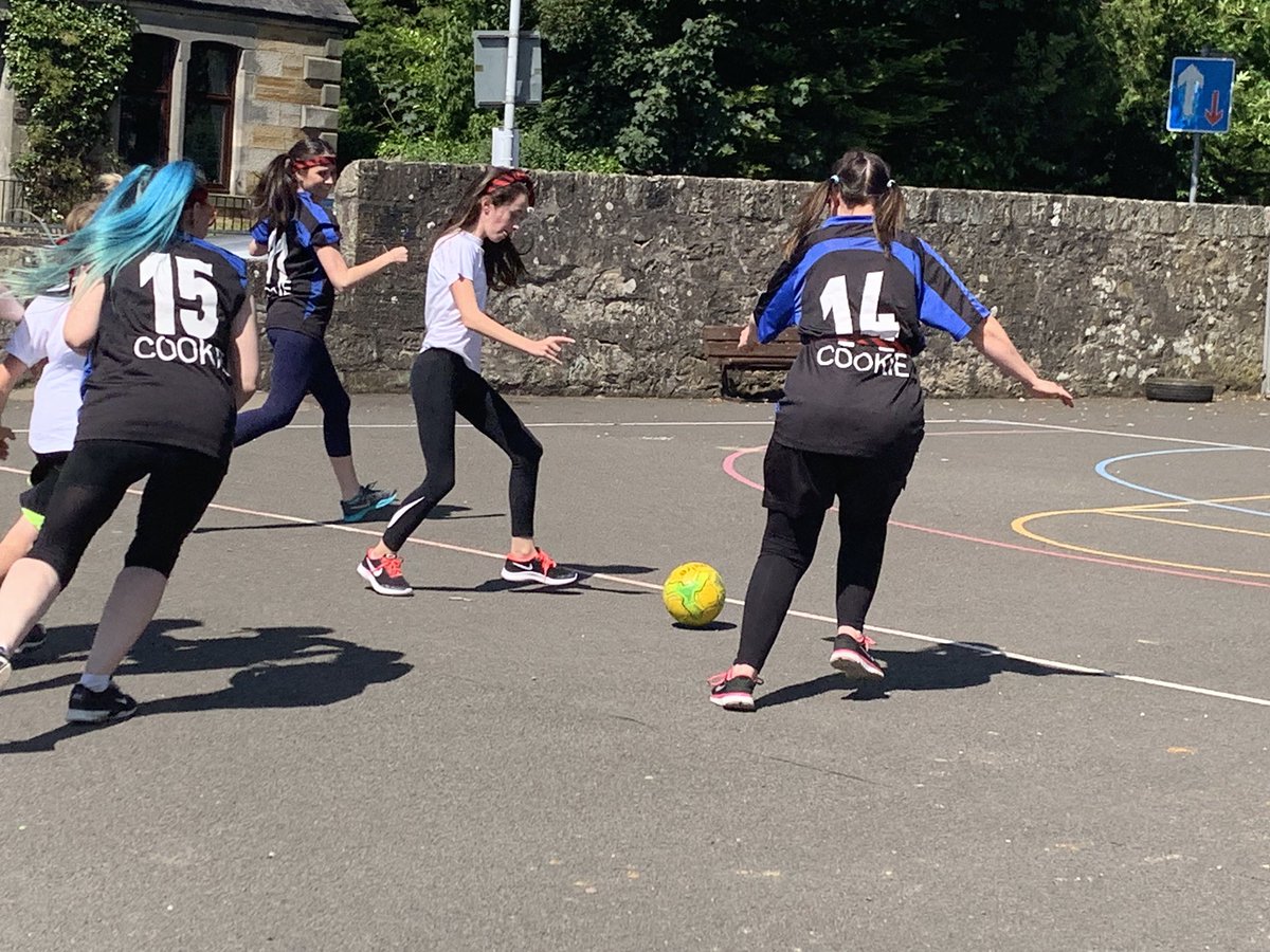 LadybankPS's tweet photo. What a fantastic Staff Vs P7s football and netball matches we had today! Needless to say the Staff won!!! #unbeatenrecordcontinues #nocheatingofcourse #lotsofgiggles https://t.co/TX7fmSzDyD