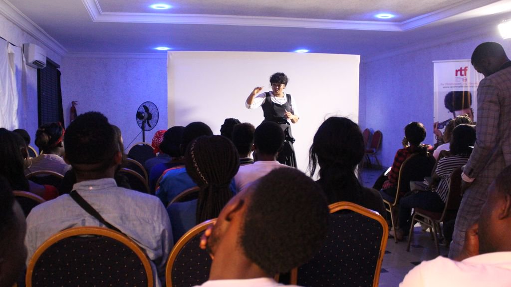 TechTalkwithTD's tweet photo. It was a full house at Omotola Ekeinde's Masterclass 😍 . #Rtf2019 is hot and sizzling! The experience gets better and we love every second of it. 😁 
.
.
#rtf 
#rtf2019 
#realtimefest 
#myfestival 
#rtfconnect 
#rtfexperience 
#thejunefestival 
#forfilmmakersbyfilmmakers https://t.co/gPe6ZrR3rG