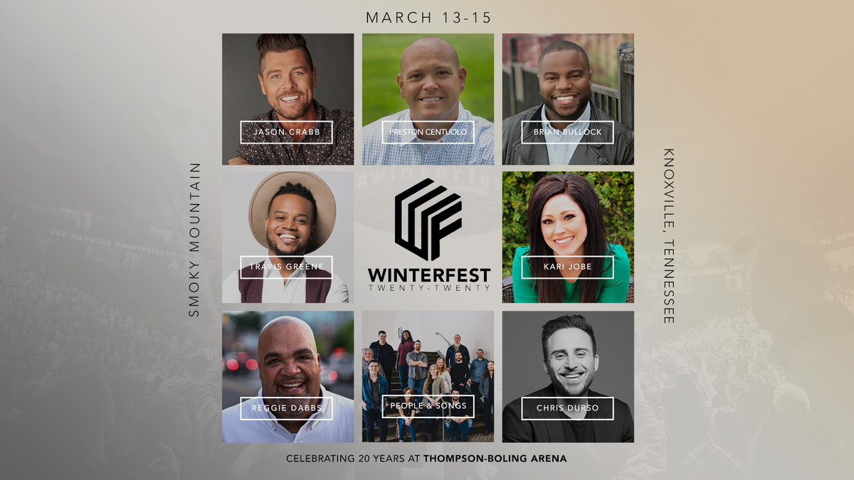 Smoky Mountain Winterfest 2020! You don’t wanna miss out, mark your calendar today! Celebrating 20 years at Thompson-Boling Arena! #winterfest20