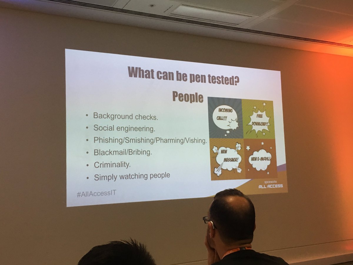 GaryWilliamsIT's tweet photo. Pen testing people!! #AllAccessIT https://t.co/VZ9NVzwETf