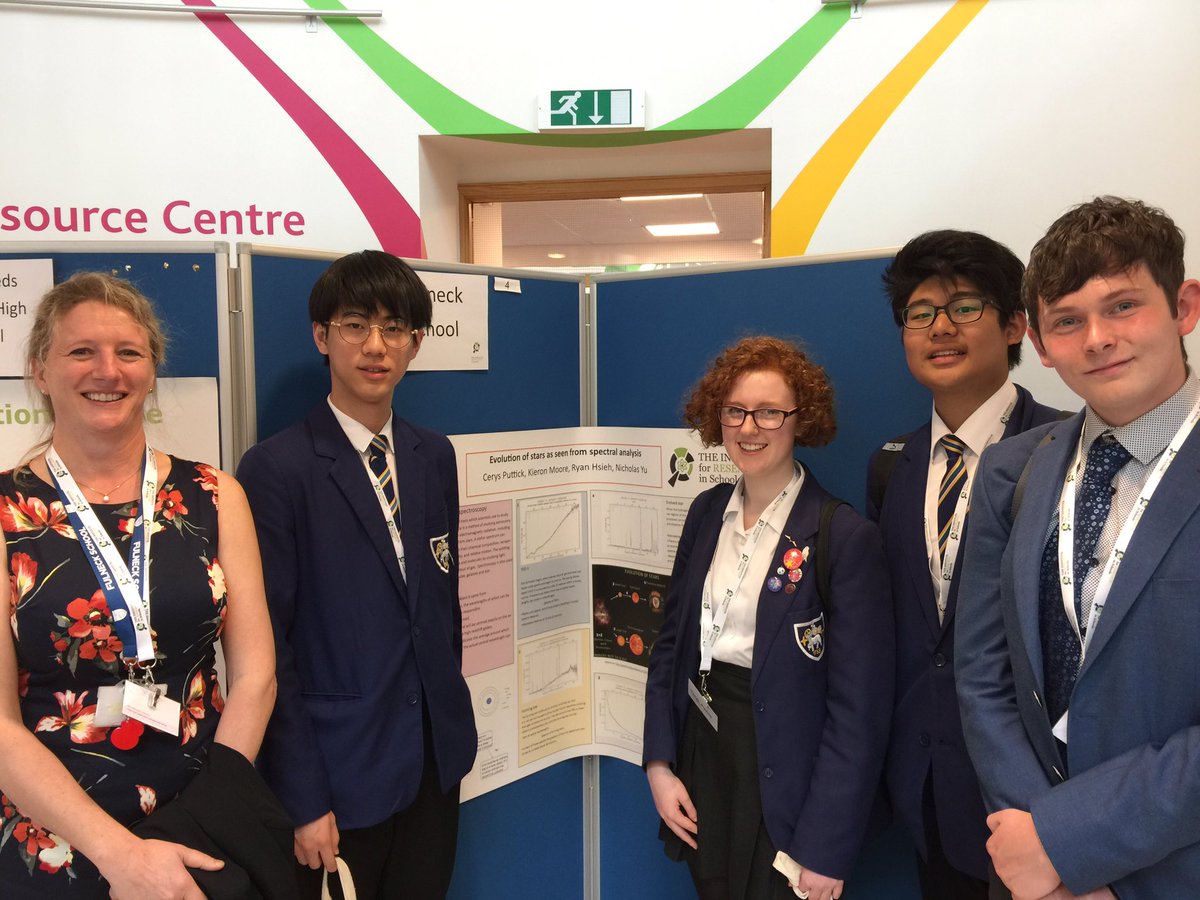 ResearchInSch's tweet photo. Fantastic work by students @FulneckSchool presenting a poster on #Webb Cosmic Mining. Wonderful to have years 10,11 and 12 involved, all inspired analysing data @WebbTelescopeUK @STFC_Matters #studentresearchers https://t.co/vZPyYbdY6V
