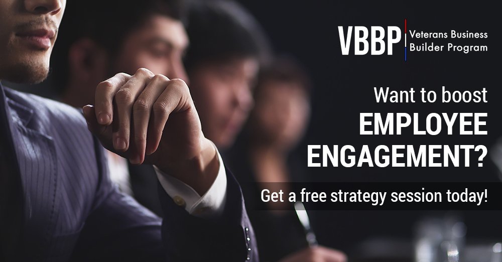BuilderVeterans's tweet photo. Want to boost employee engagement? Get a free strategy session today: https://t.co/gArtCEbhEF https://t.co/ld8l6oZbmT
