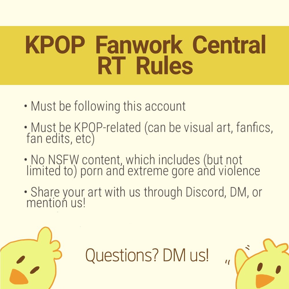 KpopFaCentral's tweet photo. Hi! We are a community of KPOP fanwork creators on Discord! We welcome all creations and art appreciators/learners alike.
If you would like your work to be RT'd check out the rules below! #kpop #fanart #kpopfanart #kpopfa https://t.co/JMB7sFNkdt https://t.co/TOR3ID6McT