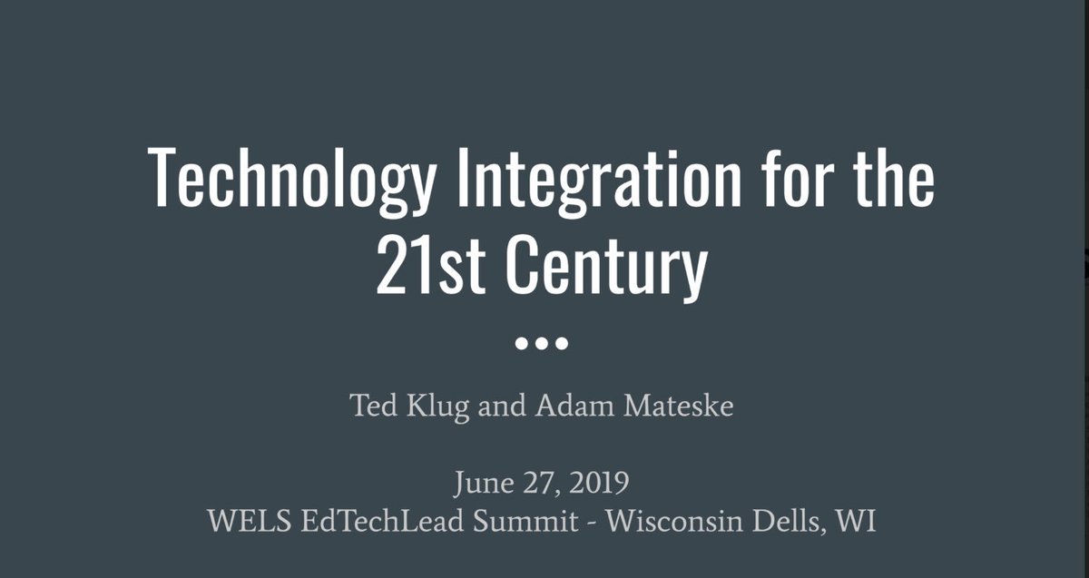RPiersonEdu's tweet photo. Had a great second session today with @tedklug and @adammateske at #EdTechLead19. Check out their resources at https://t.co/8bvV7f9q2x https://t.co/7Qa7aT4MTD
