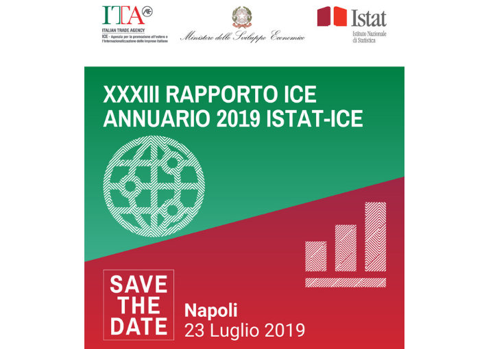 L’andamento di #import e #export e la performance delle imprese italiane🇮🇹 nei mercati internazionali. Il 23 luglio a Napoli presentiamo il Rapporto ICE e l'Annuario ISTAT-ICE, quest'anno con un focus su #digitalizzazione e #sostenibilità aziendale. Info: bit.ly/2XBHC6q