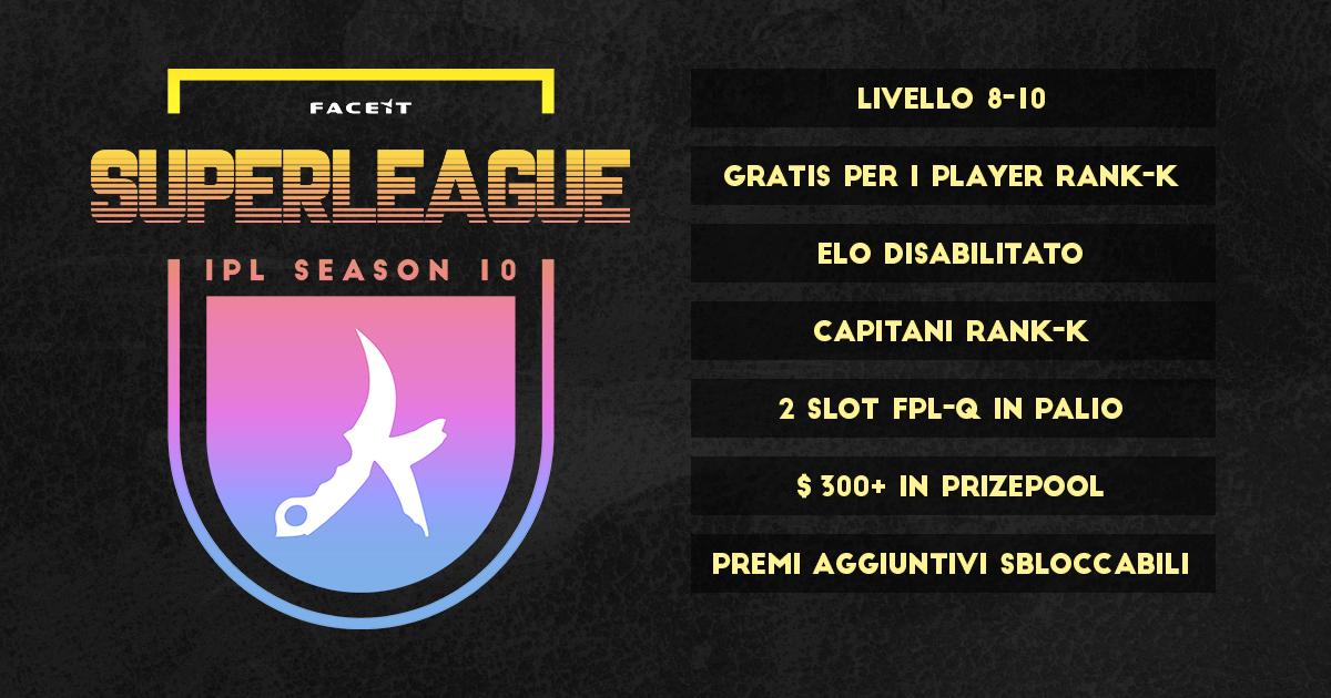 Tenetevi forte, alle 18:00 si parte con la S10 di #ItalianProLeague 🔥🇮🇹

La Serie-A sarà configurata in modalità SUPERLEAGUE, oltre le novità che potete trovare nell'immagine allegata, abbiamo aggiunto le #WinningStreak, con 3pt bonus assegnati ogni 3 vittorie consecutive!