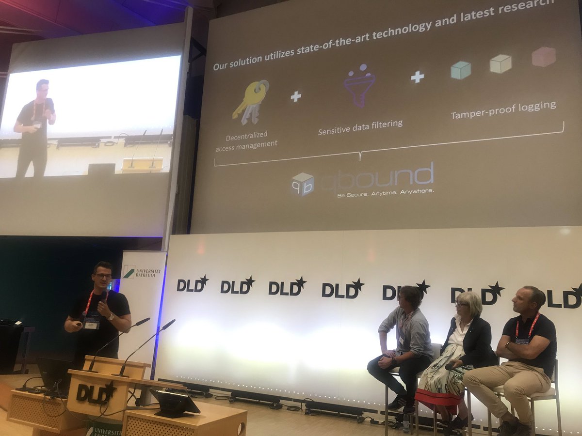 3rd pitch Start-up: qbound: “We create a world where humankind no longer needs to worry about cybersecurity” by Dr. Andre Schweizer #DLDCampus19