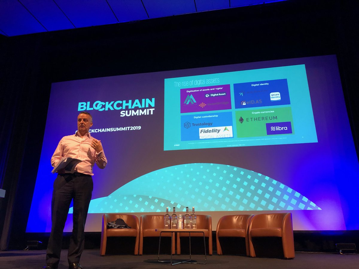 Great talk today by ⁦<a href="/ARuddenklau/">Antony Ruddenklau</a>⁩ Head of Digital &amp; Innovation, Financial Services at KPMG about the future of blockchain and financial services ⁦@sweetbridgeinc⁩ ⁦<a href="/KarenLNelson1/">Karen nelson</a>⁩ ⁦⁦@MelJGilmour⁩