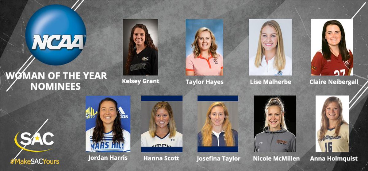 SAC_Athletics's tweet photo. Nine SAC Student-Athletes Nominated for NCAA Woman of the Year Award #MakeSACYours

Story: https://t.co/wa5R2LPhwh https://t.co/WhhQhkxAOE
