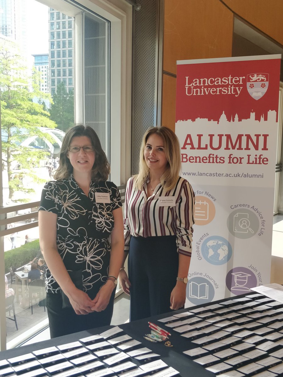 LancasterManage's tweet photo. We're pleased to be welcoming our Alumni, current students and offer holders to our London Financial Networking Event this evening #LFN2019 #thomsonreuters #finance #lumsalumni #networking #canarywharf https://t.co/jEkd7AgYAh