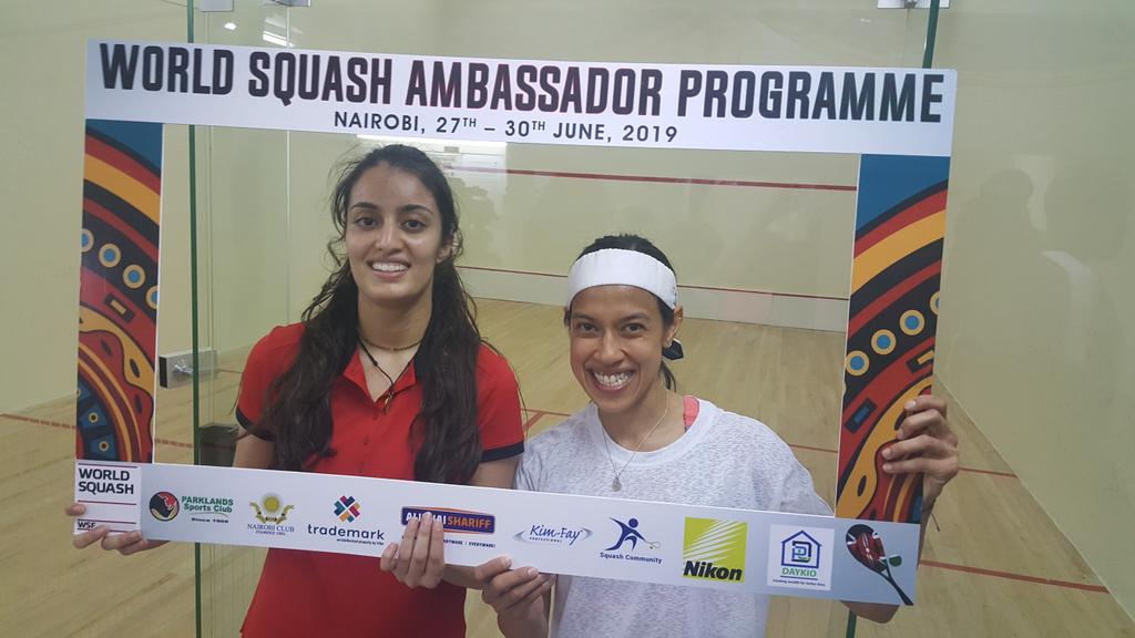 WorldSquash's tweet photo. A feast of squash begins in Nairobi 

#WSFAmbassadors https://t.co/3gBGmGgrxl