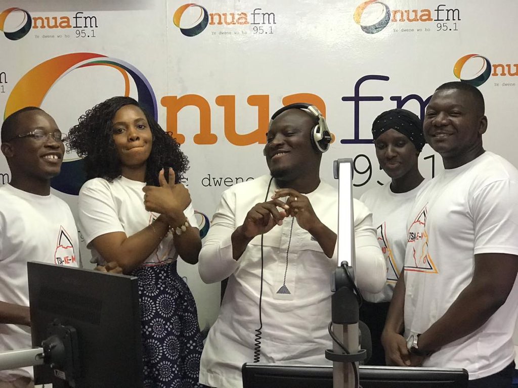 tsakemo's tweet photo. Value addition advocates from @tsakemo live on @onua951fm in Ghana, speaking on value addition to Africa's cocoa. Let's all raise our voices as one to bring this change to Africa. #ValueAddition #ValueAfricaNow #Tsakemo #TsakemoAfrica https://t.co/x6w2iUstKj