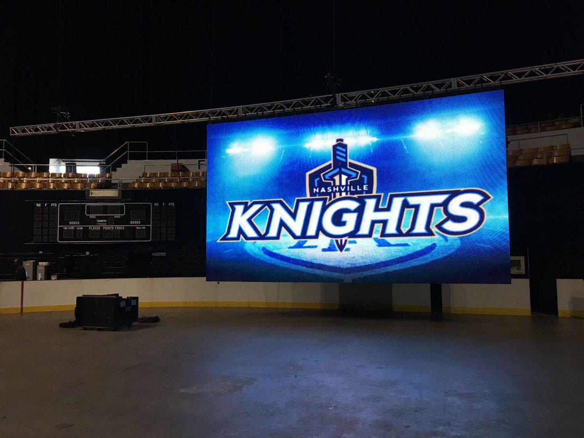EliteMultimedia's tweet image. Another season for the Nashville Knights kicked off this past weekend, and we're happy to provide #LED support for their home games.  #Videoboard #VideoWall