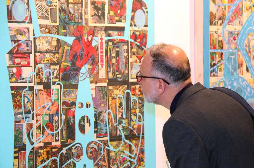 BorderCrossings's tweet photo. ORIGINS 2019 might be over but you still have a chance to see fascinating works from Indigenous Canadian artist Sonny Assu. See it at Canada House, Canada Gallery Mon - Sat 
11 a.m. to 5:45 p.m until 1 September. @GalleryBaldwin @CanadianUK https://t.co/20AMtEJtgj
